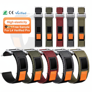 Bracelets de montre HUANLONG en tissu élastique réglable de 45 mm pour montres de 38 à 49 mm, bracelet en toile de nylon respirant - Product Image 1