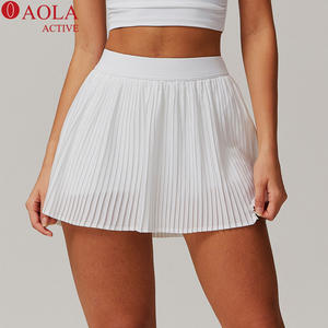 Schnelltrocknendes Tennis-Kleid für Damen mit Falten, Anti-Transparenz-Fitnessrock, Seitentasche, Anpassbare Übergröße für Mädchen-Freizeitsport - Product Image 1