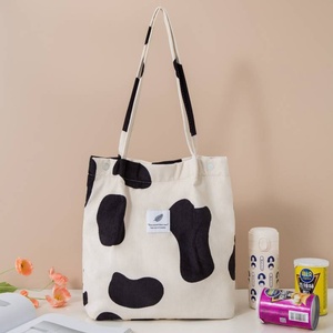 <span class=keywords><strong>Sac</strong></span> fourre-tout en velours côtelé 2026 pour femme, grand <span class=keywords><strong>sac</strong></span> à bandoulière vintage avec poche zippée, en velours doux pour le travail - Product Image 4