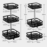 Vente en gros de nouveaux organisateurs de cuisine multifonctionnels rotatifs pour comptoir, support de rangement pour bouteilles d'huile, de sel, de sauce, de vinaigre, organisateur d'épices