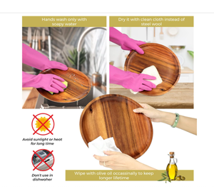 Sản phẩm hot keo Vòng gỗ tấm bằng gỗ tấm Dinner cho nhà bếp - Product Image 6