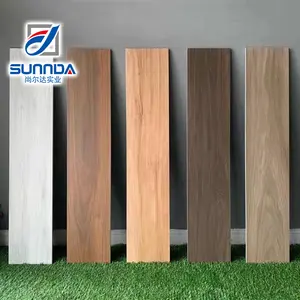 सर्वोत्तम विकल्प वाली लकड़ी की फिनिश लुक इफ़ेक्ट सिरेमिक और चीनी मिट्टी की देहाती फर्श टाइलें लकड़ी की दीवार टाइल