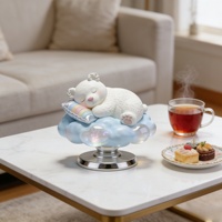 Escultura de Oso Nube BZY Personalizable, Decoración Grande para Exteriores o Interiores, Escultura de Resina para Decoración del Hogar