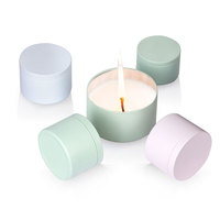2oz 4oz 6oz 8oz boîte en étain pour bougie avec couvercle conteneurs métalliques vides pots en étain de voyage usine Logo personnalisé boîtes à bougie en métal