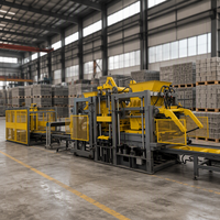 Machine de production intégrée de pavés colorés QT8-15, machine à fabriquer des blocs emboîtables, une ligne pour produire efficacement des briques décoratives pour routes