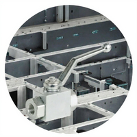 Vanne à boisseau sphérique hydraulique KHB KH3B en acier au carbone de haute qualité, à montage libre, pour machines agricoles, pression 20MPA, débit 5gpm, en promotion