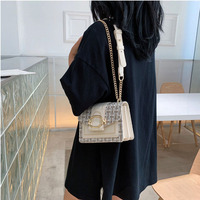Sac à bandoulière à chaîne de créateur de luxe femmes tempérament décontracté coton et lin Patchwork dames sac à bandoulière