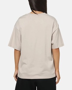Camiseta de Cuello Redondo Extra Grande para Mujer, 100% Algodón, Color Sólido, Corte Holgado, Manga Corta, Tejido Jersey Transpirable, para Todas las Temporadas - Product Image 2
