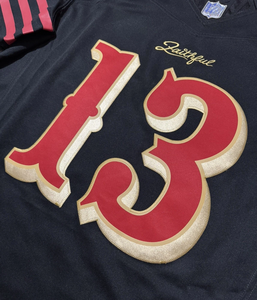 Nouveau <span class=keywords><strong>maillot</strong></span> des rivalités de <span class=keywords><strong>San</strong></span> <span class=keywords><strong>Francisco</strong></span> 2026 # <span class=keywords><strong>Maillot</strong></span> de football américain brodé 13 Brock Purdy Christian McCaffrey George Kittle Bosa - Product Image 4