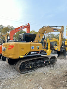 Marca china de alto rendimiento Sany SY155C SY155 excavadora usada 15 toneladas excavadora de orugas de segunda mano Sany 155 para gran oferta - Product Image 2