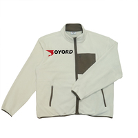 Blouson polaire zippé intégral pour homme, 500 g/m², épais, anti-boulochage, col montant, fabrication propre, échantillon en 1 semaine, OEM ODM