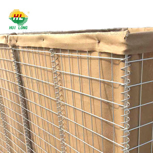 Barrière anti-inondation à trous carrés haute résistance galvanisée à chaud avec construction en géotextile, treillis métallique soudé - Product Image 3