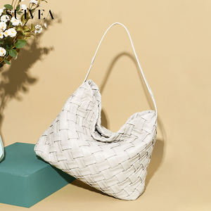 New Models Large Capacity Braided Bag Mother Simple Solid Color Versatile Fashion Bag Woman Tote <b>Handbags</b> for Women Underarm Bag - Product Image 3