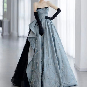 Verified Supplier Grey Blue Wedding Dress Custom Sizing Available |  Alibaba.com