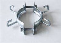 Pince de fixation pour poteau en acier au carbone galvanisé à chaud, conception de structure réglable pour ligne électrique aérienne, service OEM ODM