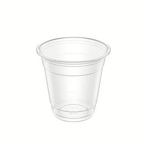 Gobelet en plastique PET transparent à paroi simple de 89 mm et 12 oz, imprimé avec logo personnalisé, pour boissons froides, smoothies, bubble tea, boba, lait au thé - Product Image 1