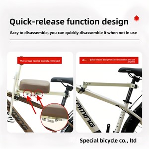 Seggiolino Anteriore Pieghevole per <span class=keywords><strong>Bambini</strong></span> da Bici da <span class=keywords><strong>Montagna</strong></span> e Bici da Strada, Capacità di Carico 50kg, 4-8 Anni, Leggero 2.5kg - Product Image 3