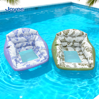 Fauteuil gonflable Joyee pour piscine, canapé flottant avec porte-gobelet, chaise flottante d'été pour piscine