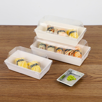 Loyo – boîte à sushi jetable en papier avec couvercle pour animaux de compagnie, vente en gros