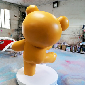 Escultura de Oso de Resina para Montar en el Suelo, Figura Artística de Diseño Contemporáneo, Paquete Individual - Product Image 4