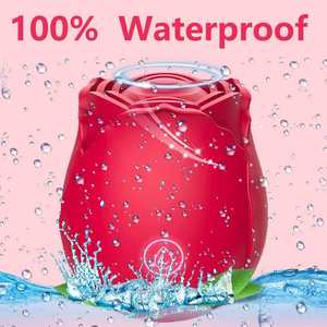 ของเล่นกันน้ำรูปดอกกุหลาบสำหรับผู้หญิง กระตุ้นคลิตอริส ถ้วยดูดกระตุ้นหน้าอก ของเล่นผู้ใหญ่ทำจากซิลิโคน เครื่องสั่นรูปดอกกุหลาบสำหรับผู้หญิง - Product Image 6