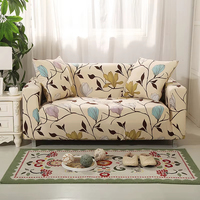 Leichte, farbenfrohe Vier-Jahreszeiten-Stretch-Sofa bezug-Elastisches, rutsch festes Spandex-Material mit bedruckten Mustern