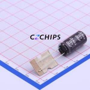 Condensador Electrolítico de Aluminio de Orificio Pasante NXA25V680M10*20 5.0TP, Orificio Pasante, D10xL20mm 680uF 20% 25V 1.4A-100kHz - Product Image 1