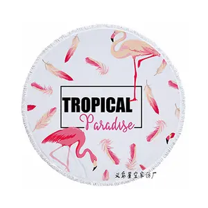 Popular Internet Celebrity Ins Style Large Round Beach Towel With Printing In Various Styles For Summer