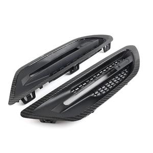 Aérations de pare-chocs BMW Série 5 M5, texture carbone, noir mat, plastique, prises d'air latérales, 2011-2016 - Product Image 3