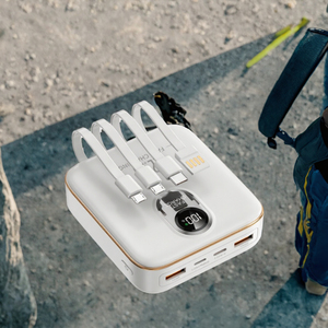 แบตสำรองพกพา 20000mAh พร้อมสายชาร์จในตัว 4 เส้น รองรับการชาร์จเร็ว 22.5W PD หน้าจอ LED ขนาดเล็ก เหมาะสำหรับการเดินทางและกิจกรรมกลางแจ้ง - Product Image 3