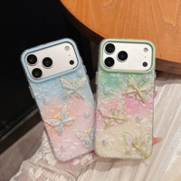 Coque de téléphone en stock, texture IMD plaquée or, série Fashion et Mignonne, compatible avec la série iPhone 17 Pro Max