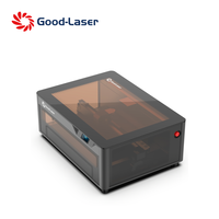 Machine de gravure laser de bureau fermée pour verre foncé, MDF, bois, papier avec refroidissement par air pour marquage permanent de détails fins