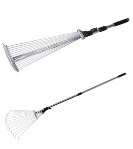 Aluminium Handvat Telescopische Landschap Verstelbare Vouwen Gazon Hark - Product Image 3