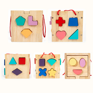 Giáo Dục Sớm 17-Lỗ Bằng Gỗ Thông Minh Hộp Với Cảm Giác Các Tính NĂNG Thiết Kế Cầm Tay Đồ Chơi Cho Boys' Chơi & Playfulness - Product Image 2