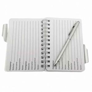 Hot-selling Aluminum Portable Notepad, Aluminum Shell <b>Notebook</b> with Pen, Metal Shell Aluminum Coil <b>Notebook</b> - Product Image 6