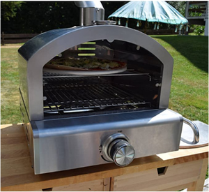 <span class=keywords><strong>Barbecue</strong></span> à <span class=keywords><strong>gaz</strong></span> portable de 12 pouces avec <span class=keywords><strong>pierre</strong></span> réfractaire 304D pour l'extérieur – Idéal pour le Canada - Product Image 3