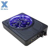 Subwoofer para Auto XDL Audio RGB Light Ultra Delgado, DC 12V, Bobina Simple, 10 Pulgadas, Activo, 180W RMS, Potencia Estéreo/Surround, Control Remoto