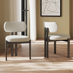 Ensemble <span class=keywords><strong>de</strong></span> <span class=keywords><strong>6</strong></span> <span class=keywords><strong>chaises</strong></span> <span class=keywords><strong>de</strong></span> salle à manger <span class=keywords><strong>en</strong></span> bois pour restaurant <span class=keywords><strong>de</strong></span> cuisine <span class=keywords><strong>en</strong></span> <span class=keywords><strong>tissu</strong></span> blanc à vendre - Product Image 1
