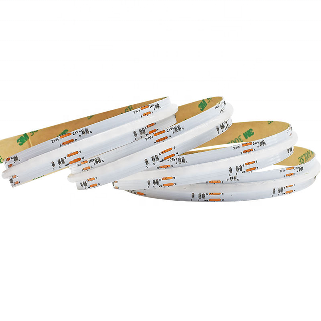 High CRI 90 95 12V 24V COB LED Strip RGBCCT RGBW RGBWW 840LEDs/m IP20 IP67 IP68 5m Length with Switch Mode Controller