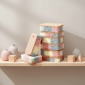 Spugna da <span class=keywords><strong>Cucina</strong></span> Colorata in PU ad Alta Densità, Detergente per Piatti a Doppio Lato, Potente Azione Pulente, OEM - Product Image 2