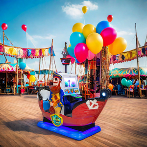 Máquina de Juego de Diversión Infantil Educativa de <span class=keywords><strong>2</strong></span> Plazas, Tipo Columpio de Barco Pirata de Fibra de Vidrio, Operada con Monedas, para Interiores, 220V - Product Image 6