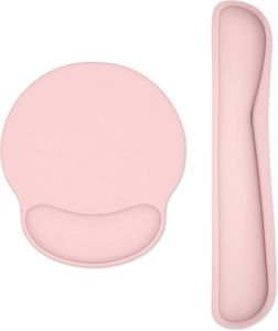 Repose-poignets ergonomique en mousse à mémoire de forme avec base en caoutchouc antidérapante pour clavier et <span class=keywords><strong>souris</strong></span> de bureau - Product Image 1