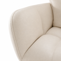 Chaise de bureau en similicuir ALINUNU, directement de l'usine, pour bureau à domicile, avec structure en fer, dossier moyen et coussin lombaire