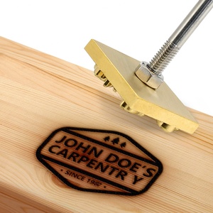 Customized Copper Brass <b>Stamp</b> for DIY Wood <b>Leather</b> Paper Mold Die Cut Bread Die Iron Heating Emboss Mould Carving Brand Printing - Product Image 6