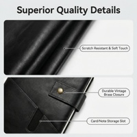 Ensemble de carnet de notes en cuir A5 de style professionnel Lunaire Premium, couverture rigide, impression UV, 100 pages, stylo, boîte cadeau, cadeau idéal pour les hommes