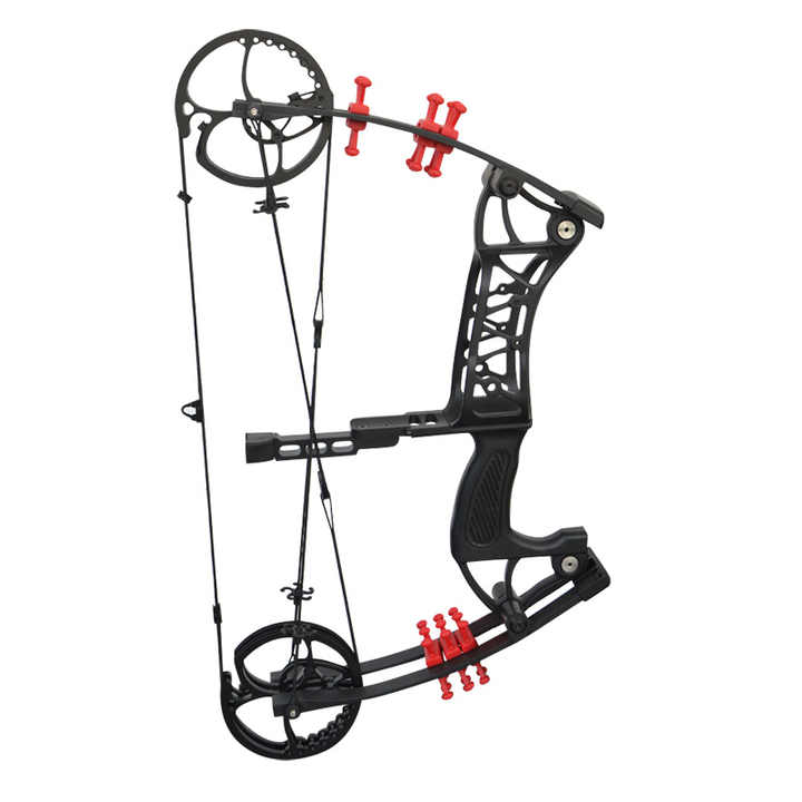 調整可能な30-55lbsスチールボールプーリーボウフィッシングボウ  