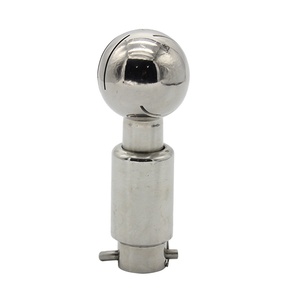 Санитарная нержавеющая сталь SS304 SS316L круглый фиксированный роторный Болтовой чистящий шар 360 распылительная форсунка из нержавеющей стали - Product Image 1