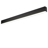 Luminaire LED en alliage d'aluminium plat et étroit de haute qualité, 1200 mm, à suspension, pour bureau et supermarché, avec raccordement sans soudure