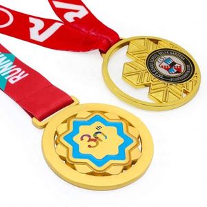 Fabricante de Medallas Deportivas Metálicas Personalizadas de Oro, Plata, Bronce y Aleación de Zinc en 3D para Karate, Taekwondo y Fútbol con Cinta - Product Image 4