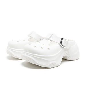 Women's Platform <b>Clogs</b> EVA Sole Closed Toe Breathable Non Slip Summer Sandals Size 35 36 37 38 39 40 White Khaki Black - Product Image 4
